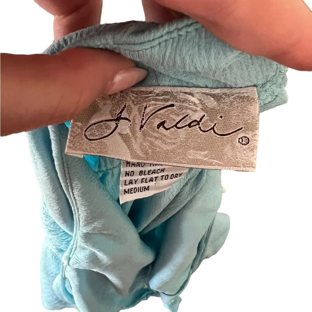 Light Blue Halter Mini Dress - Unbranded - Picture 3 of 3